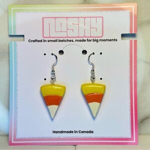 Halloween Candy Corn - Handmade Earrings